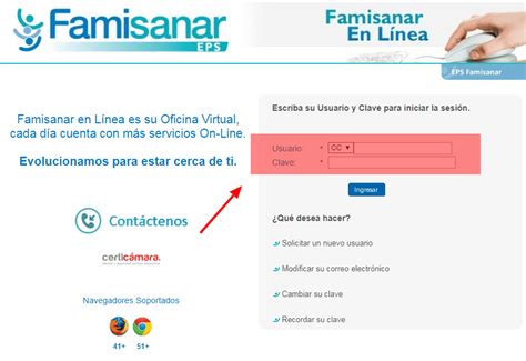 www.famisanar.com citas|Agendamiento de Citas Médicas en Famisanar